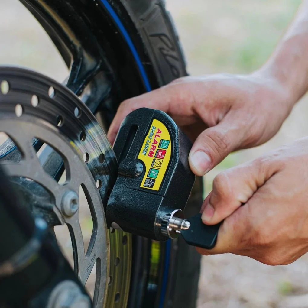 Candado Moto Alarma Freno De Disco Bicic