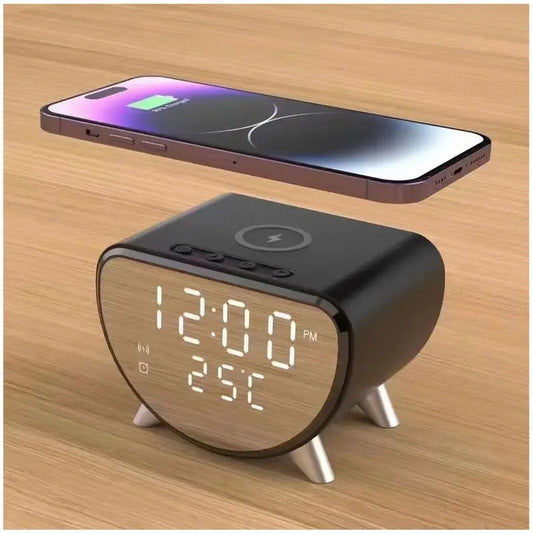 RELOJ DESPERTADOR CON CARGADOR INALAMBRI